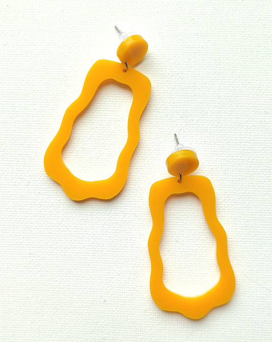 Yellow SNOWY earrings