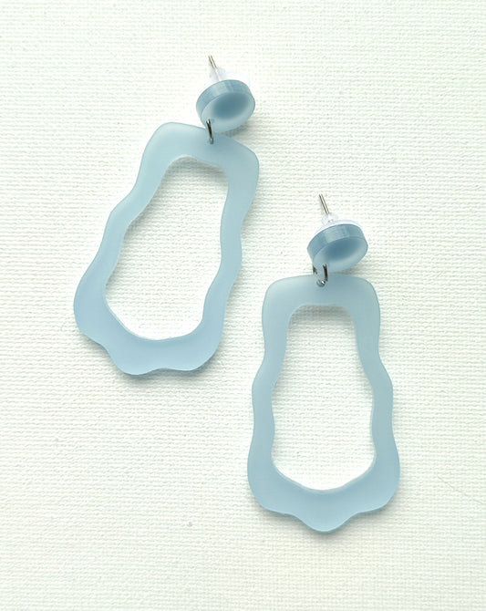 Light blue SNOWY earrings