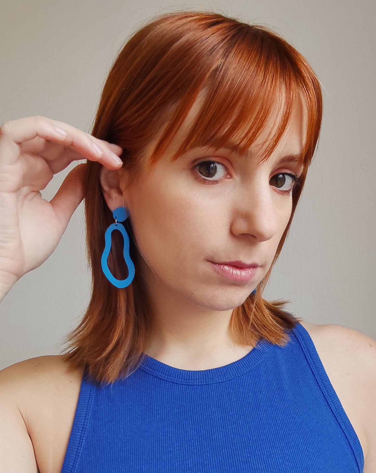 Cobalt TEAR earrings