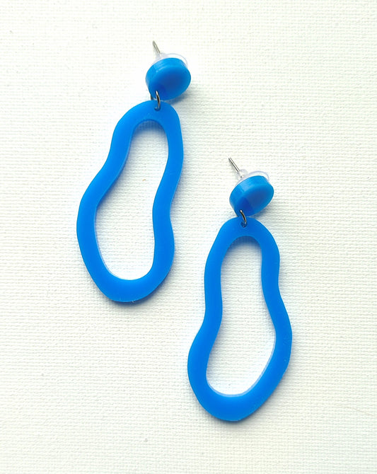 Cobalt TEAR earrings