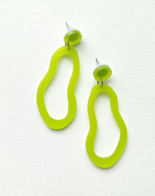 Lime TEAR earrings