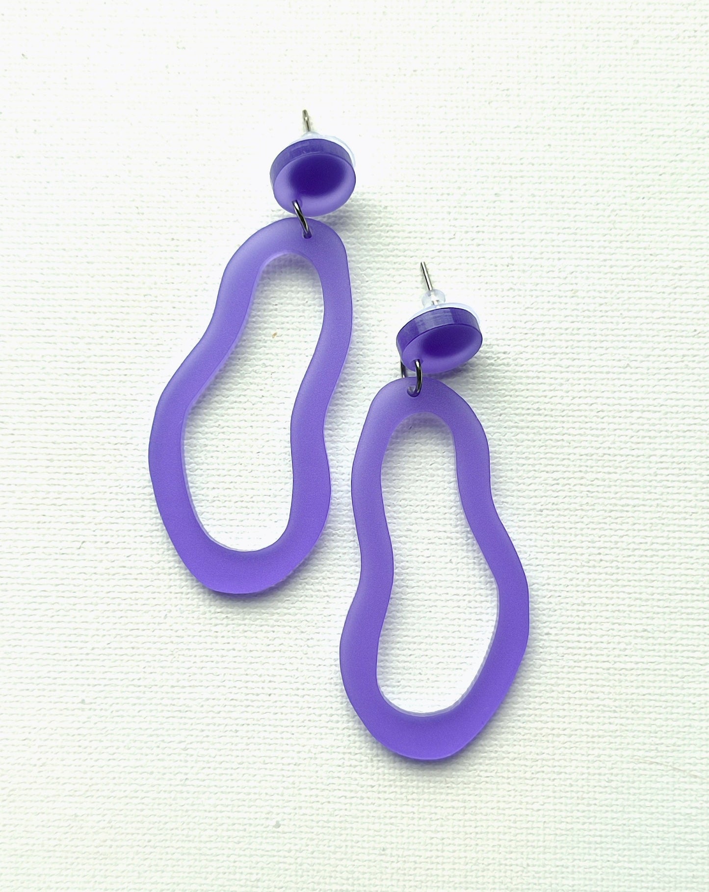 Purple TEAR earrings