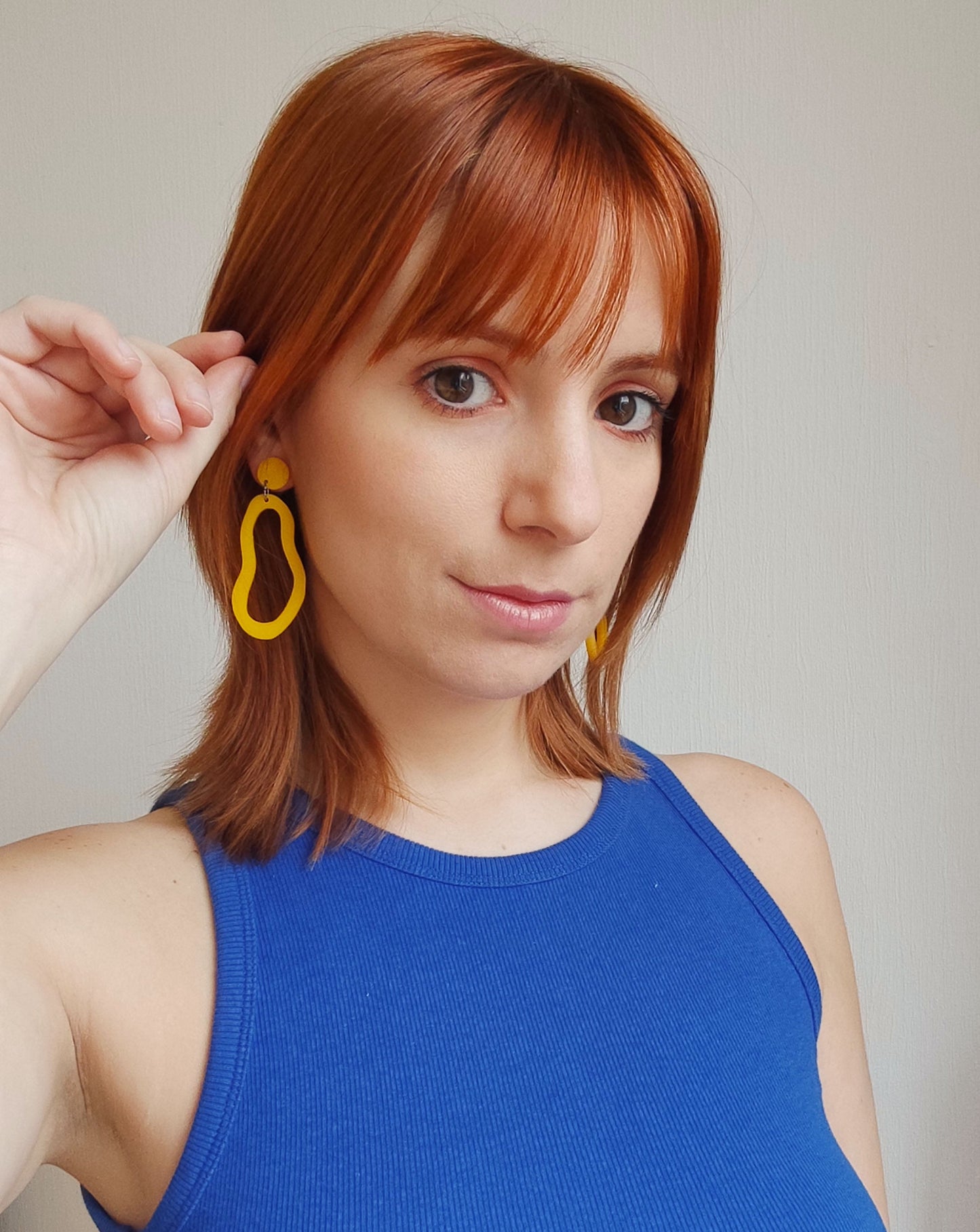 Yellow TEAR earrings